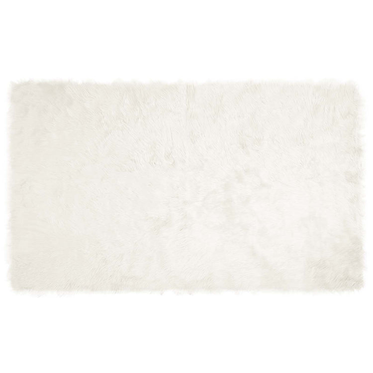 Vidaxx tapis en fausse peau de mouton tafalla blanc 100 x 200 cm polyester