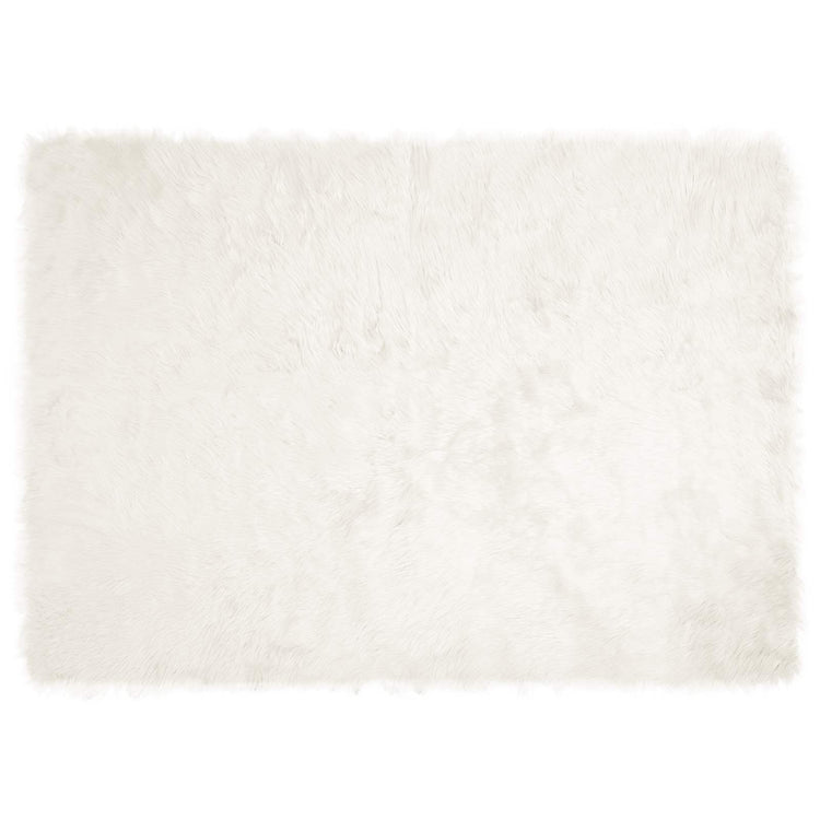 Vidaxx tapis en fausse peau de mouton tafalla blanc 120 x 170 cm polyester