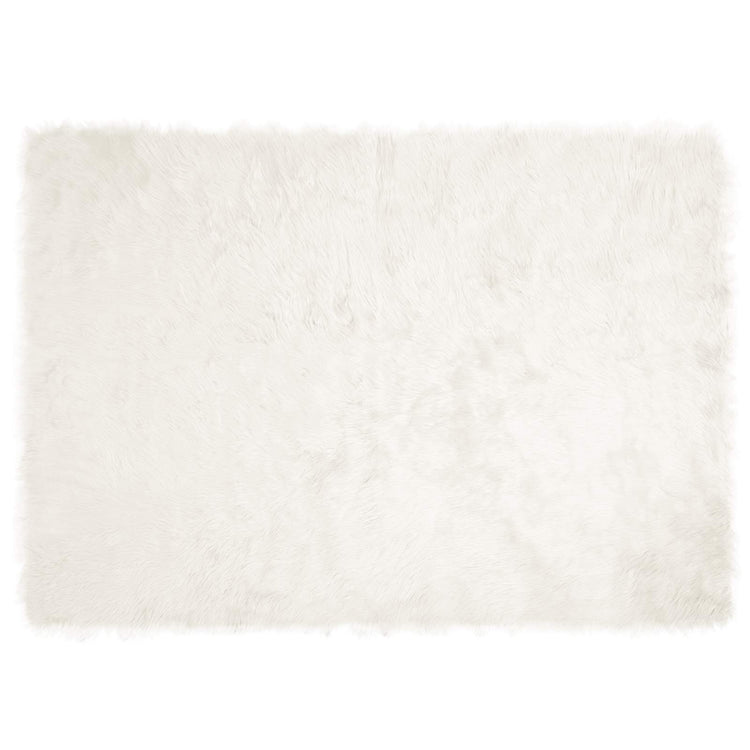 Vidaxx tapis en fausse peau de mouton tafalla blanc 240 x 340 cm polyester