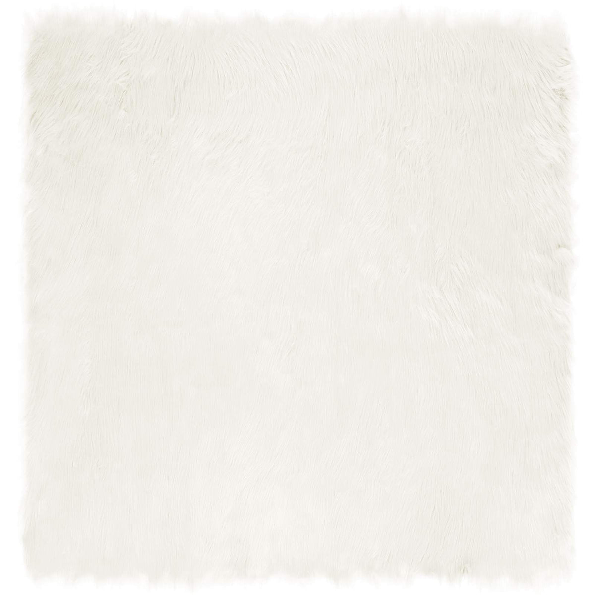 Vidaxx tapis en fausse peau de mouton tafalla blanc 120 x 120 cm polyester