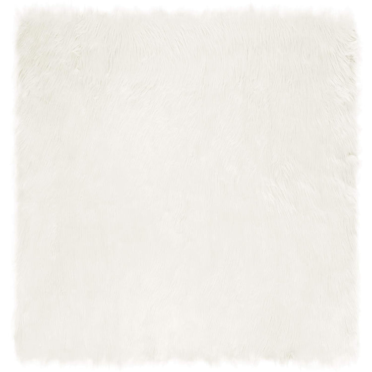 Vidaxx tapis en fausse peau de mouton tafalla blanc 120 x 120 cm polyester