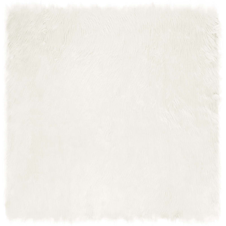 Vidaxx tapis en fausse peau de mouton tafalla blanc 200 x 200 cm polyester