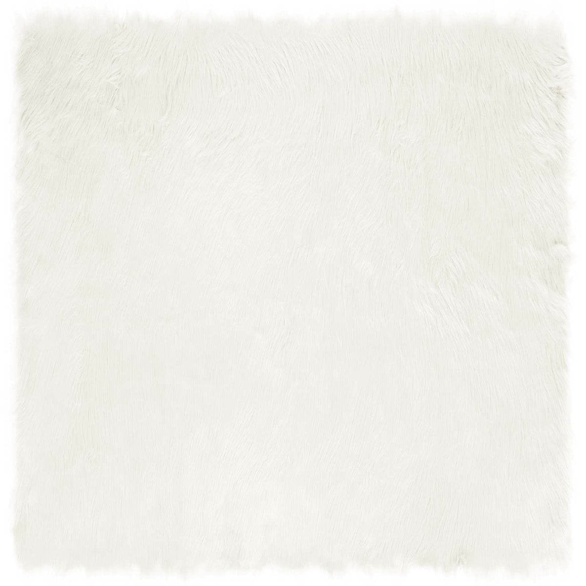 Vidaxx tapis en fausse peau de mouton tafalla blanc 240 x 240 cm polyester