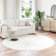Vidaxx tapis en fausse peau de mouton tafalla blanc ø 200 cm polyester
