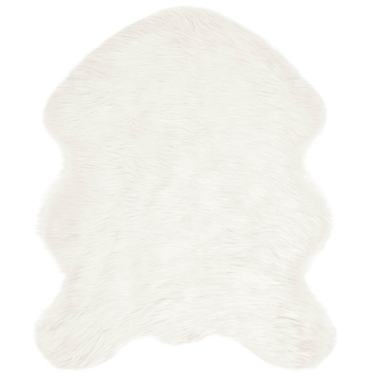 Vidaxx tapis en fausse peau de mouton tafalla blanc 50 x 80 cm polyester