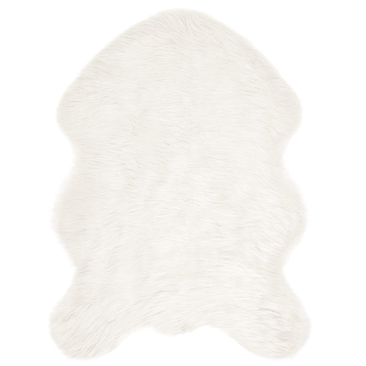 Vidaxx tapis en fausse peau de mouton tafalla blanc 80 x 120 cm polyester