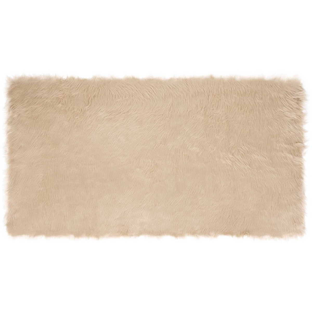 Vidaxx tapis en fausse peau de mouton tafalla beige 80 x 150 cm polyester