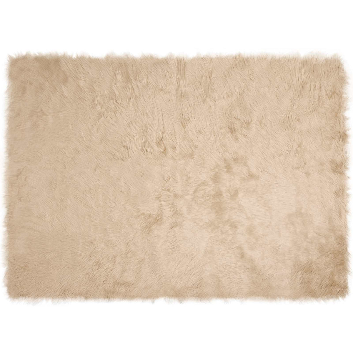 Vidaxx tapis en fausse peau de mouton tafalla beige 160 x 230 cm polyester