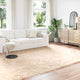 Vidaxx tapis en fausse peau de mouton tafalla beige 240 x 340 cm polyester