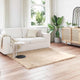 Vidaxx tapis en fausse peau de mouton tafalla beige 160 x 160 cm polyester