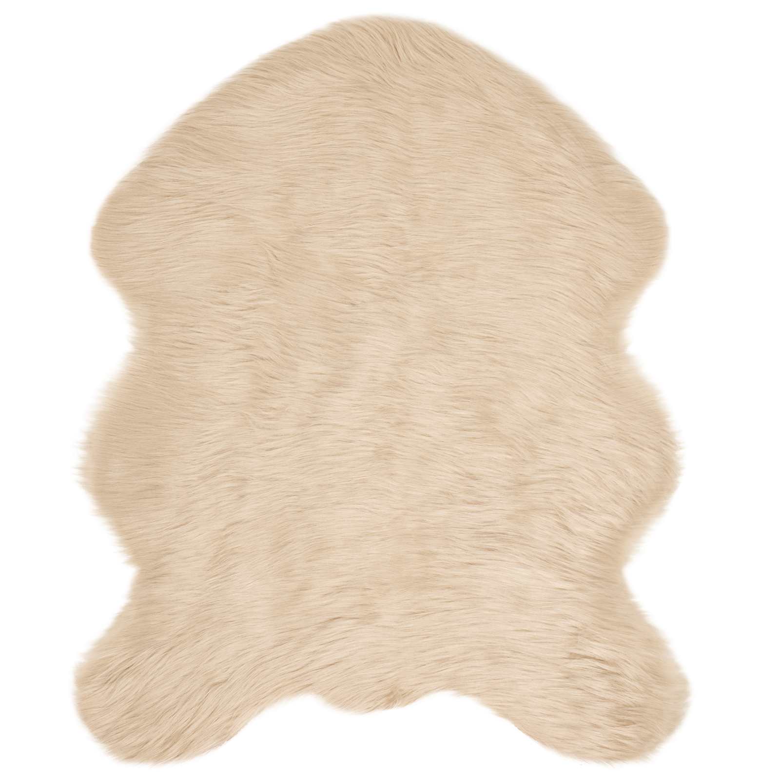 VidaXL tapis en fausse peau de mouton tafalla beige 50 x 80 cm polyester