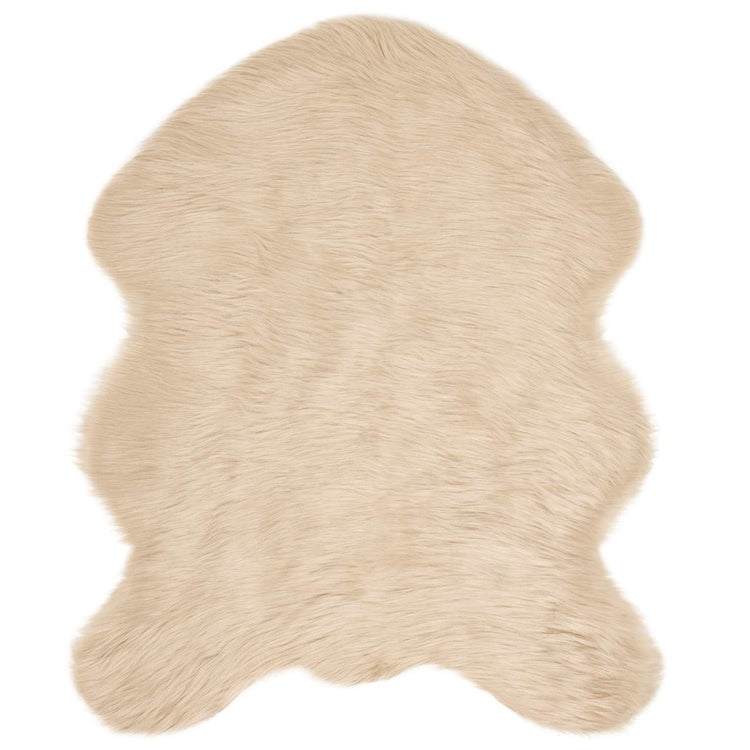 VidaXL tapis en fausse peau de mouton tafalla beige 50 x 80 cm polyester