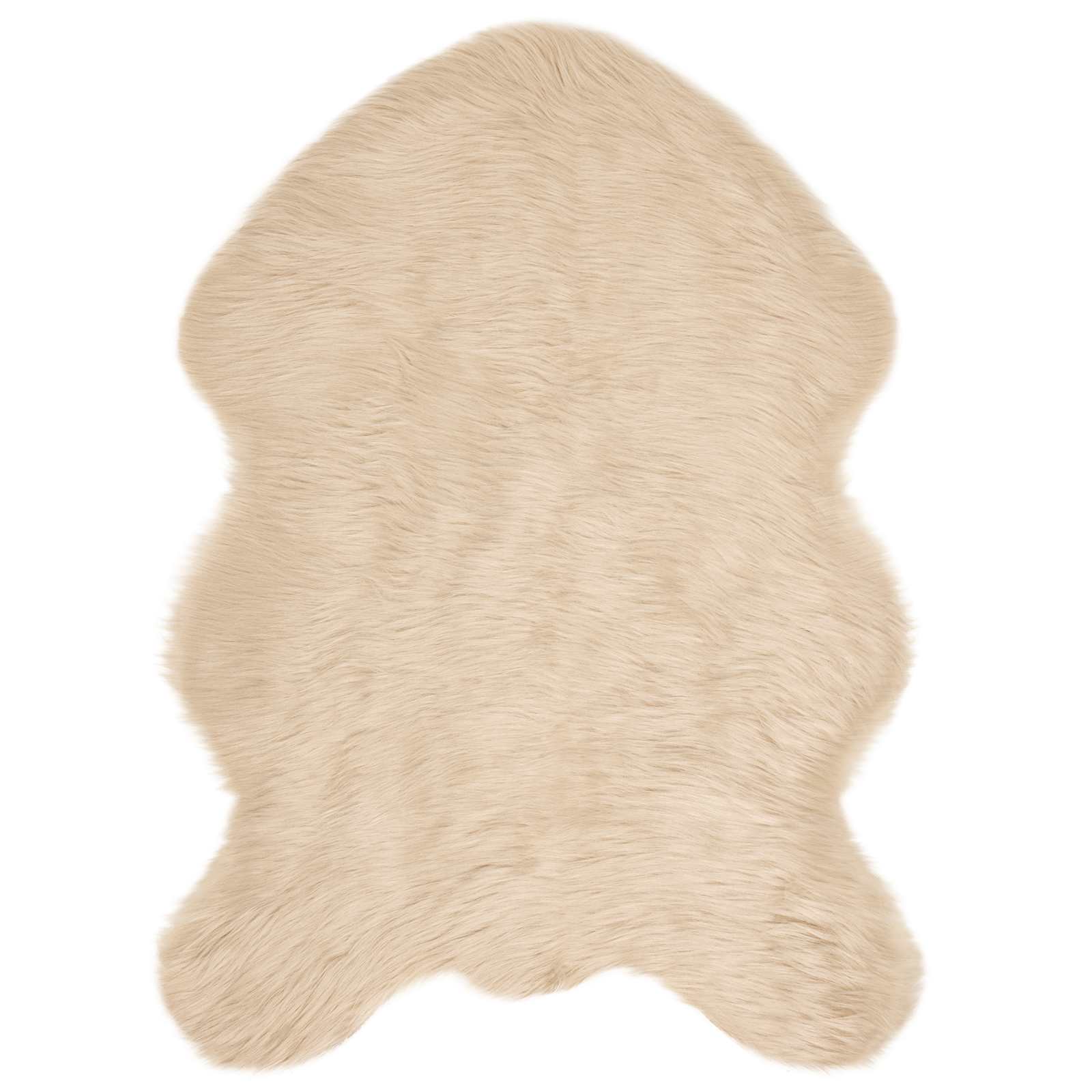 Vidaxx tapis en fausse peau de mouton tafalla beige 60 x 90 cm polyester