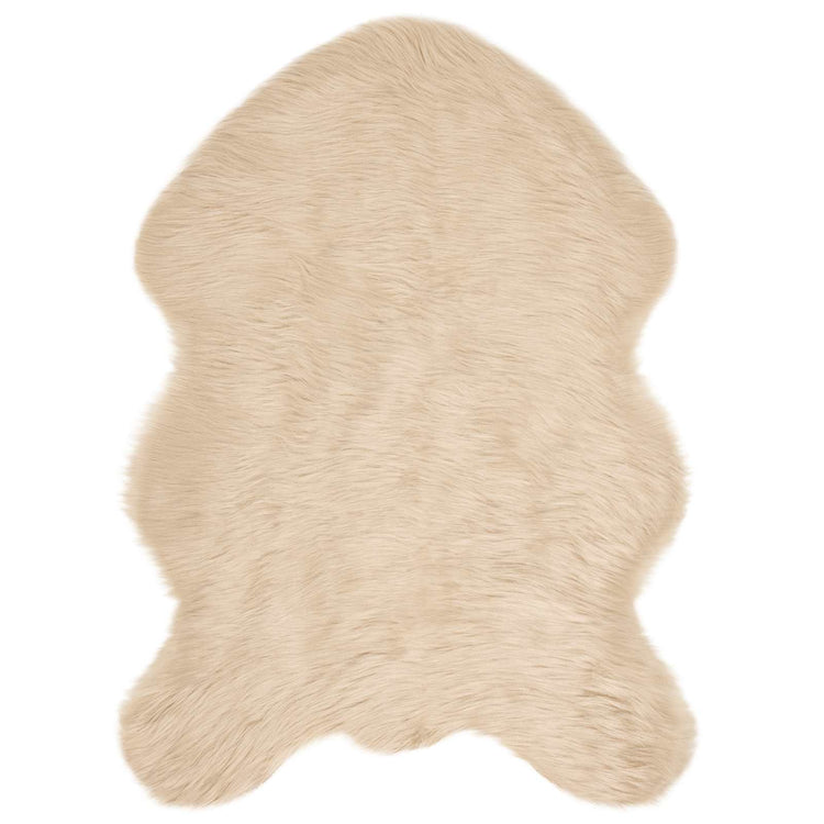 Vidaxx tapis en fausse peau de mouton tafalla beige 60 x 90 cm polyester