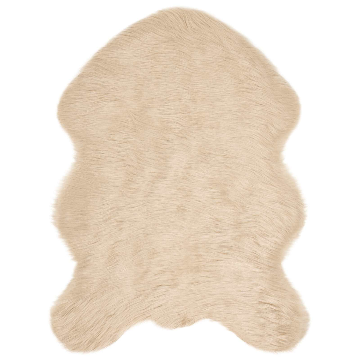 VidaXL tapis en fausse peau de mouton tafalla beige 80 x 120 cm polyester