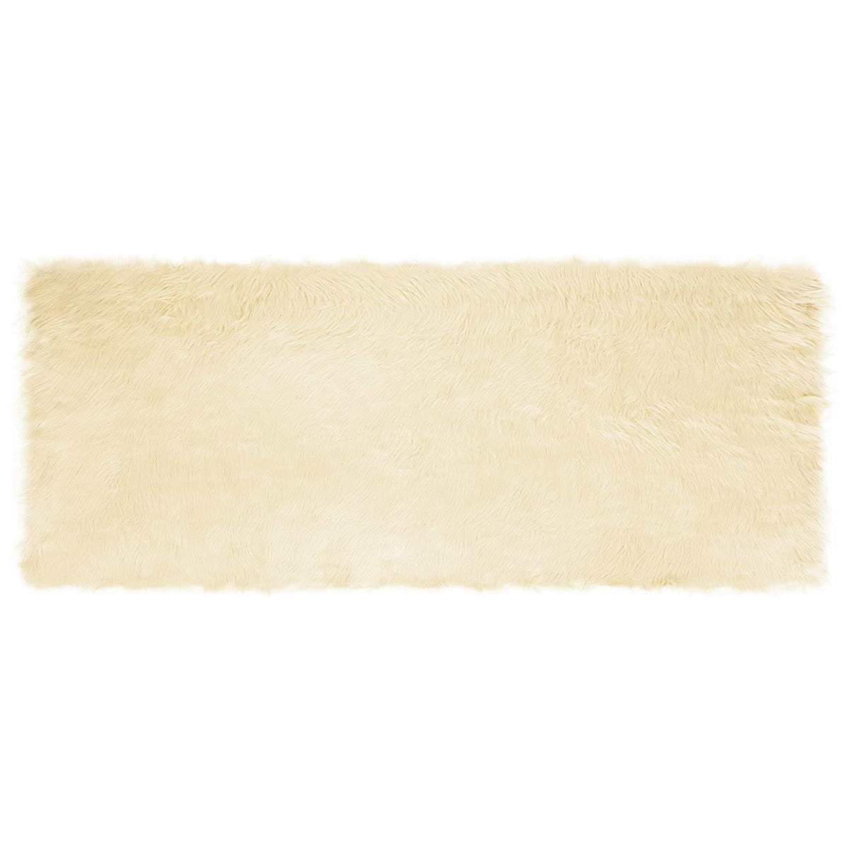 VidaXL tapis en fausse peau de mouton tafalla crème 80 x 200 cm polyester