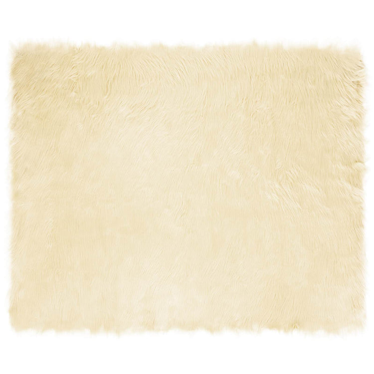 Vidaxx tapis en fausse peau de mouton tafalla crème 200 x 280 cm polyester