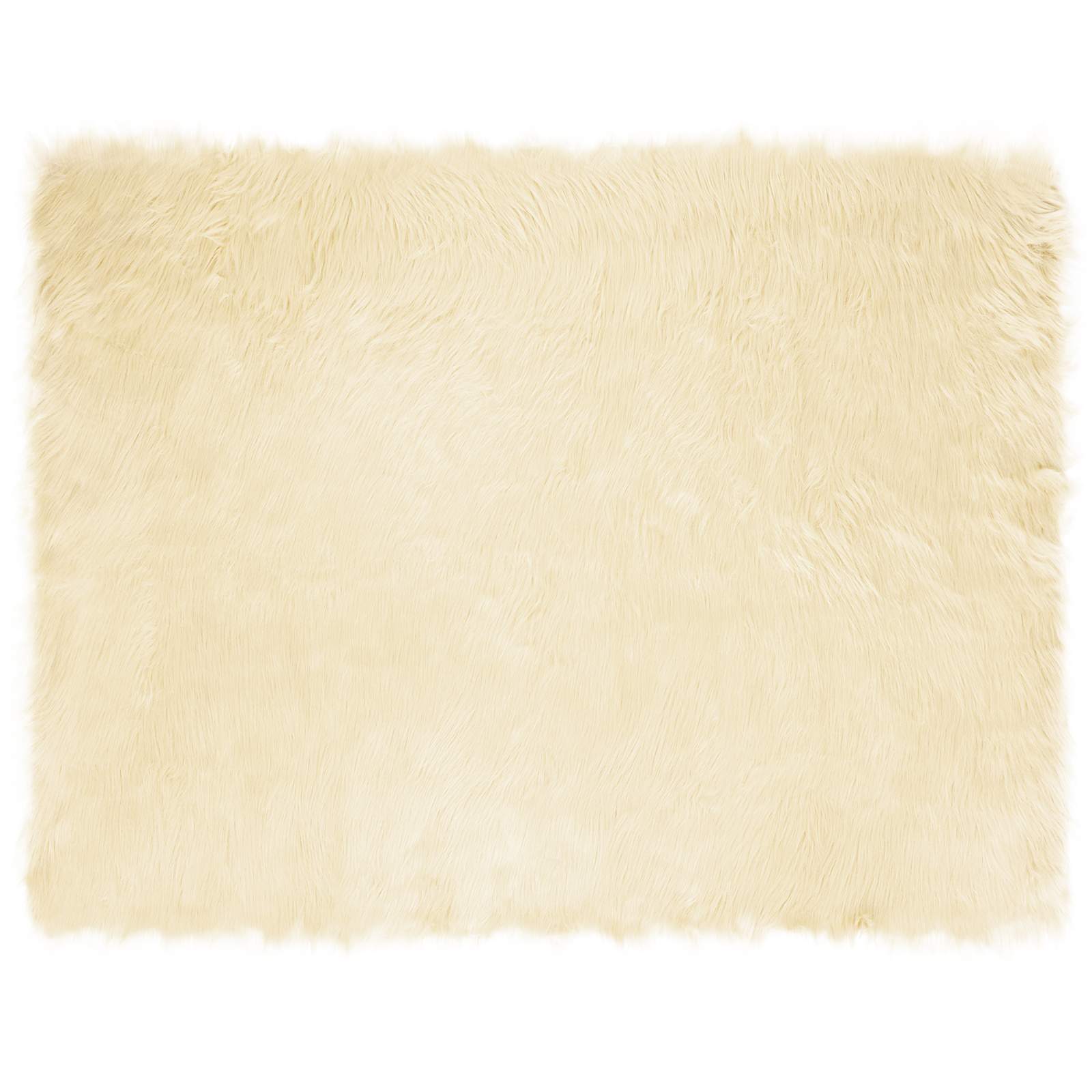 Vidaxx tapis en fausse peau de mouton tafalla crème 240 x 340 cm polyester