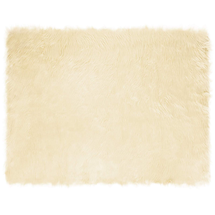 Vidaxx tapis en fausse peau de mouton tafalla crème 240 x 340 cm polyester