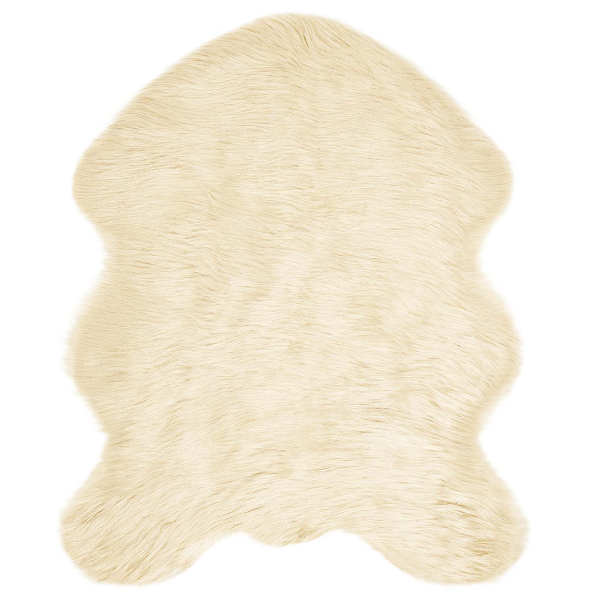 VidaXL tapis en fausse peau de mouton tafalla crème 50 x 80 cm polyester