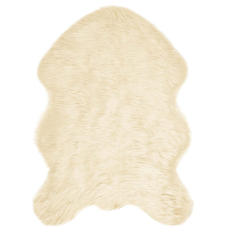 VidaXL tapis en fausse peau de mouton tafalla crème 60 x 90 cm polyester