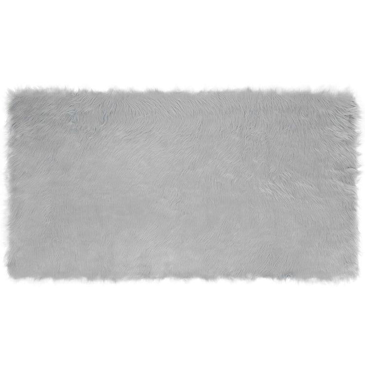Vidaxx tapis en fausse peau de mouton tafalla gris 60 x 110 cm polyester