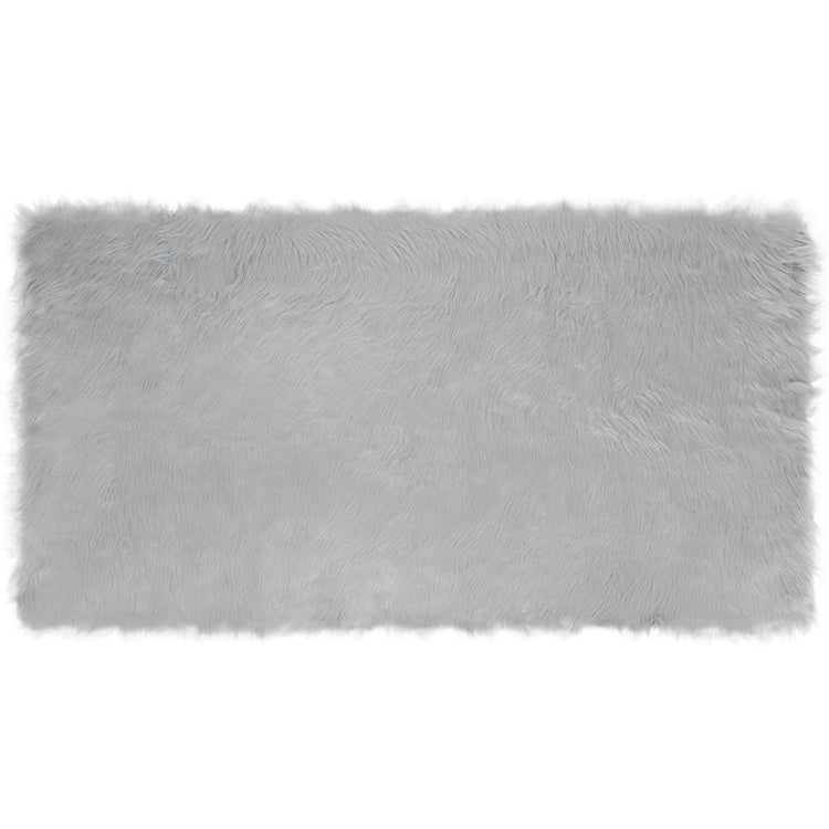 Vidaxx tapis en fausse peau de mouton tafalla gris 80 x 150 cm polyester