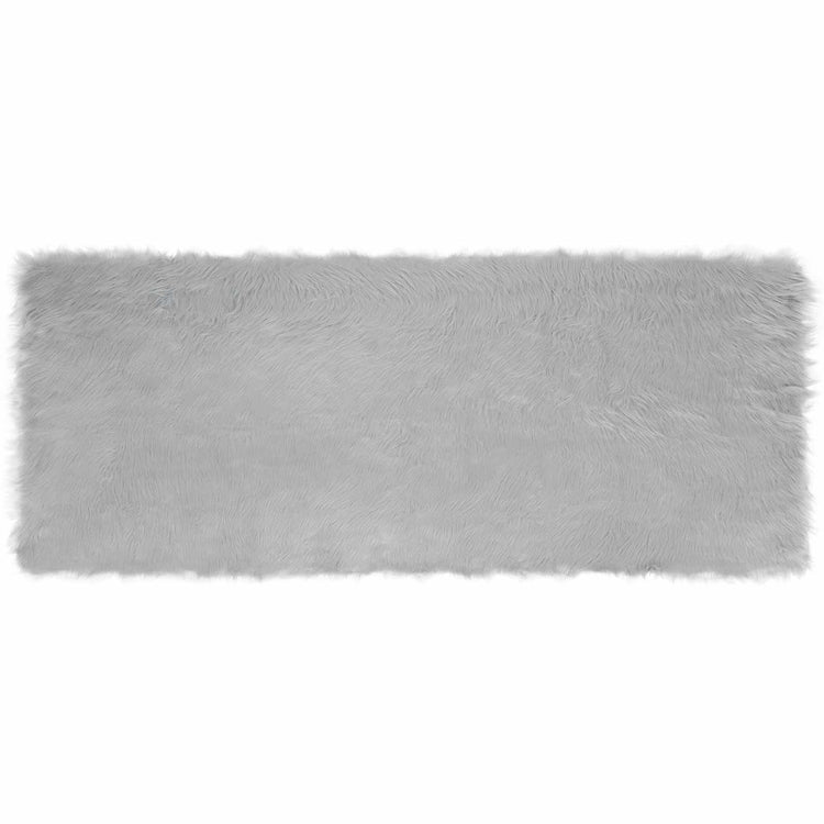 Vidaxx tapis en fausse peau de mouton tafalla gris 80 x 200 cm polyester