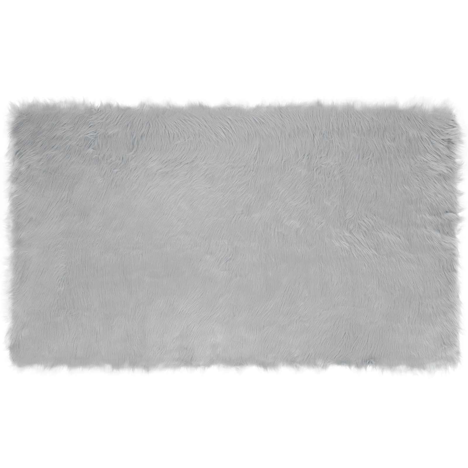 Vidaxx tapis en fausse peau de mouton tafalla gris 100 x 200 cm polyester