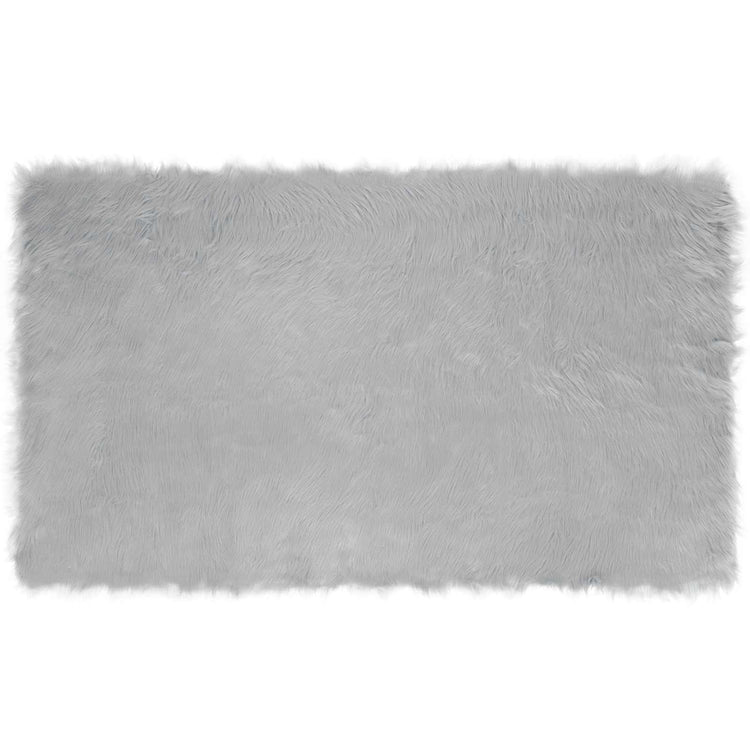 Vidaxx tapis en fausse peau de mouton tafalla gris 100 x 200 cm polyester
