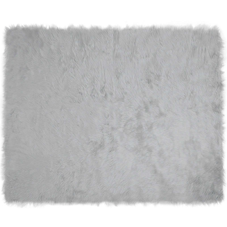 Vidaxx tapis en fausse peau de mouton tafalla gris 200 x 280 cm polyester