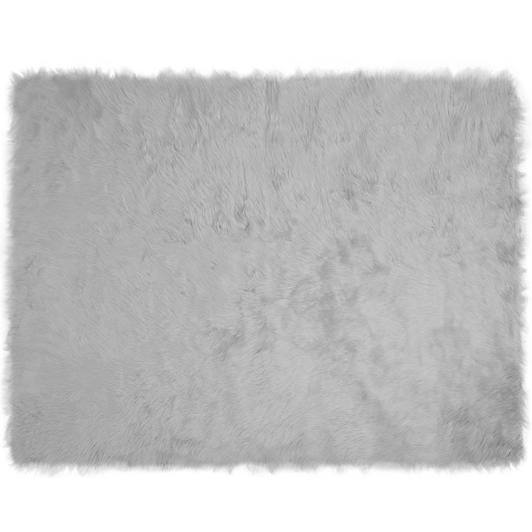 Vidaxx tapis en fausse peau de mouton tafalla gris 240 x 340 cm polyester