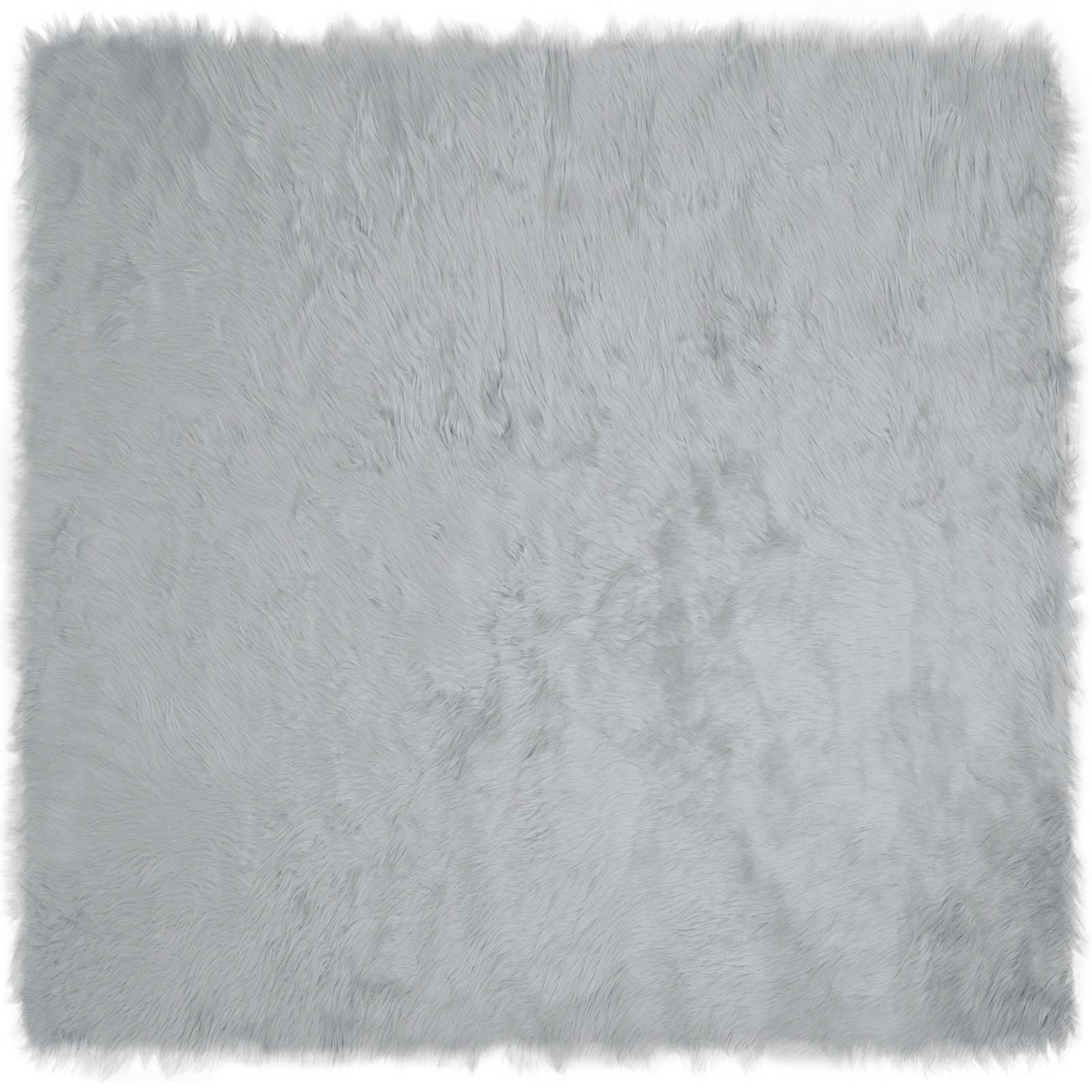 Vidaxx tapis en fausse peau de mouton tafalla gris 120 x 120 cm polyester