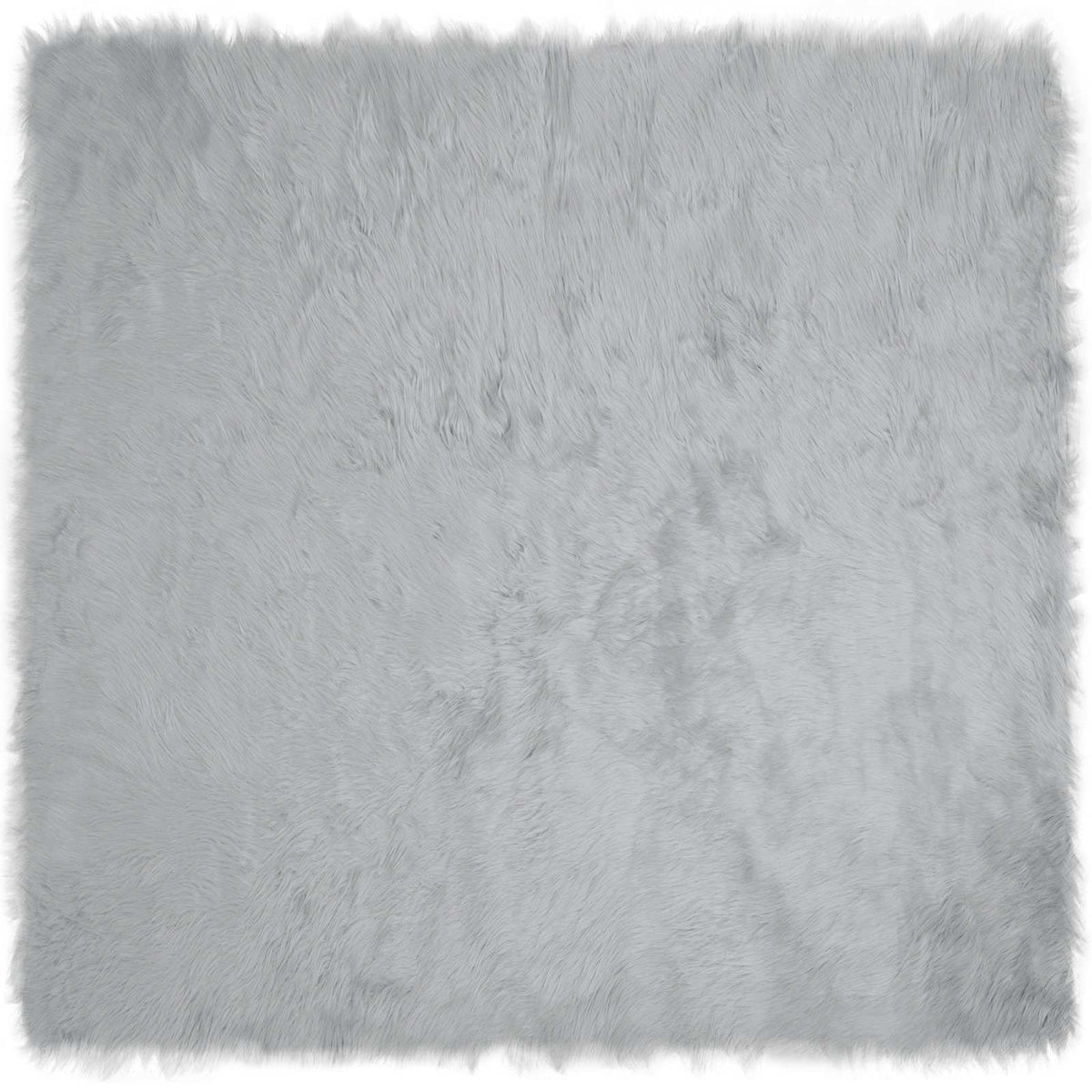 Vidaxx tapis en fausse peau de mouton tafalla gris 240 x 240 cm polyester