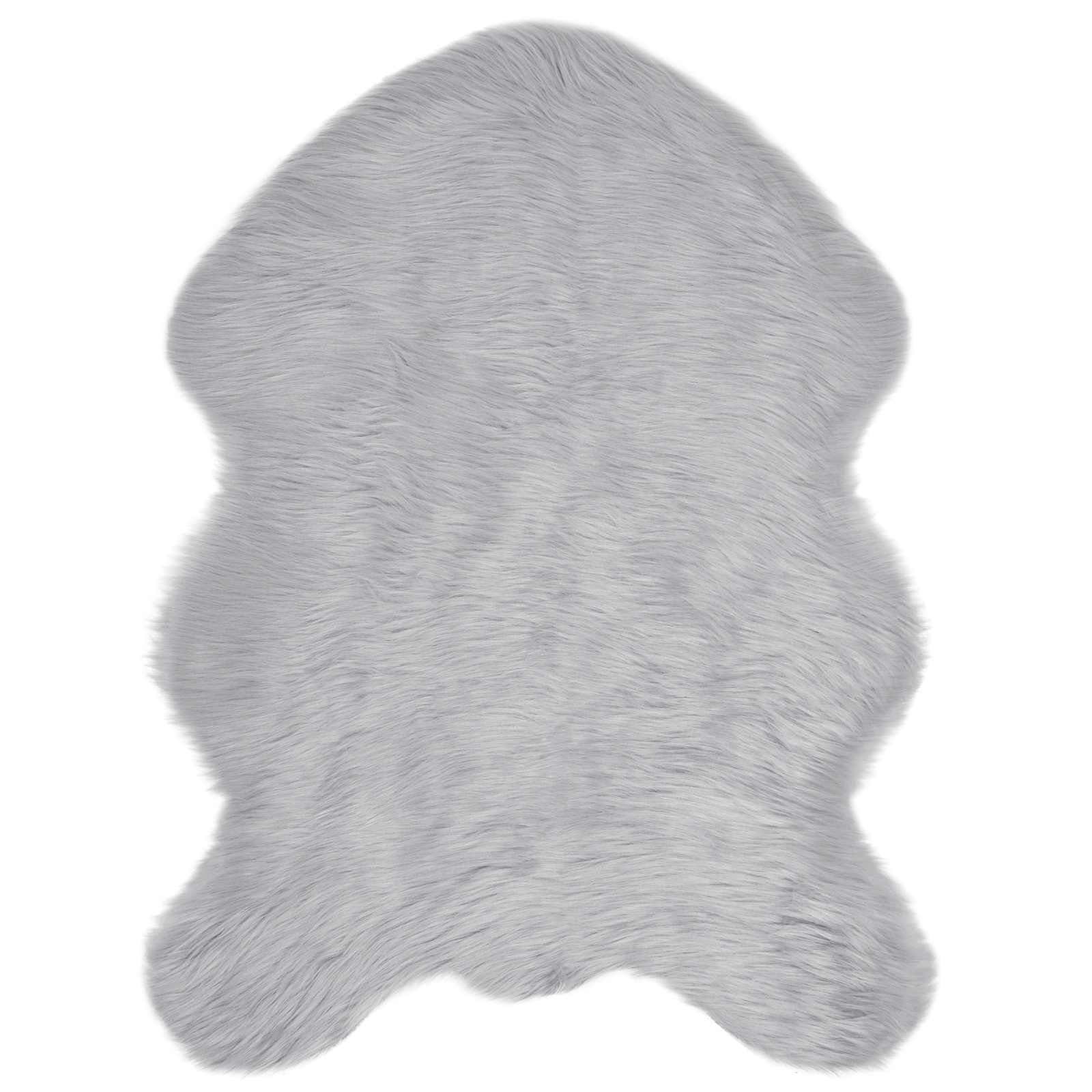 Vidaxx tapis en fausse peau de mouton tafalla gris 80 x 120 cm polyester