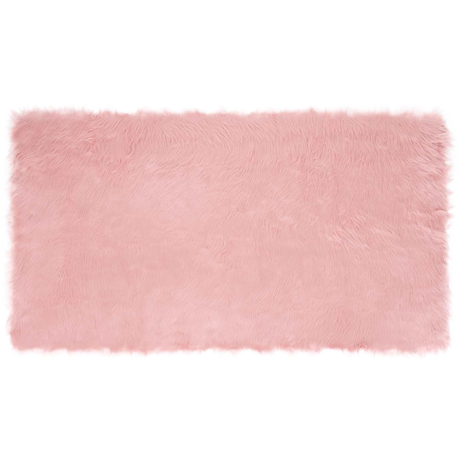 VidaXL tapis en fausse peau de mouton tafalla rose 60 x 110 cm polyester