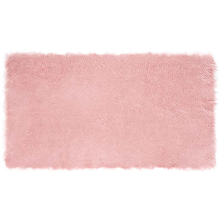 VidaXL tapis en fausse peau de mouton tafalla rose 60 x 110 cm polyester