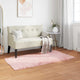 VidaXL tapis en fausse peau de mouton tafalla rose 80 x 150 cm polyester
