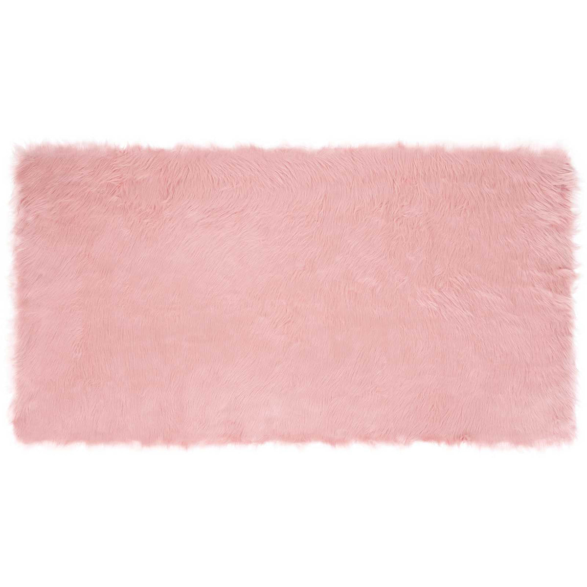 VidaXL tapis en fausse peau de mouton tafalla rose 80 x 150 cm polyester