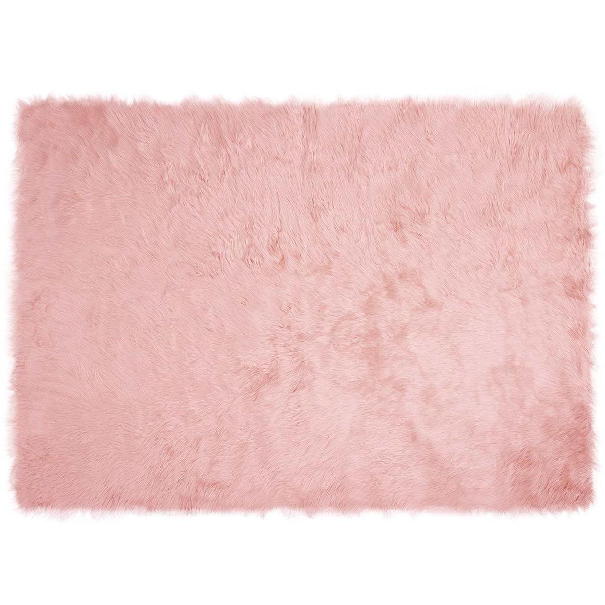 Vidaxx tapis en fausse peau de mouton tafalla rose 120 x 170 cm polyester