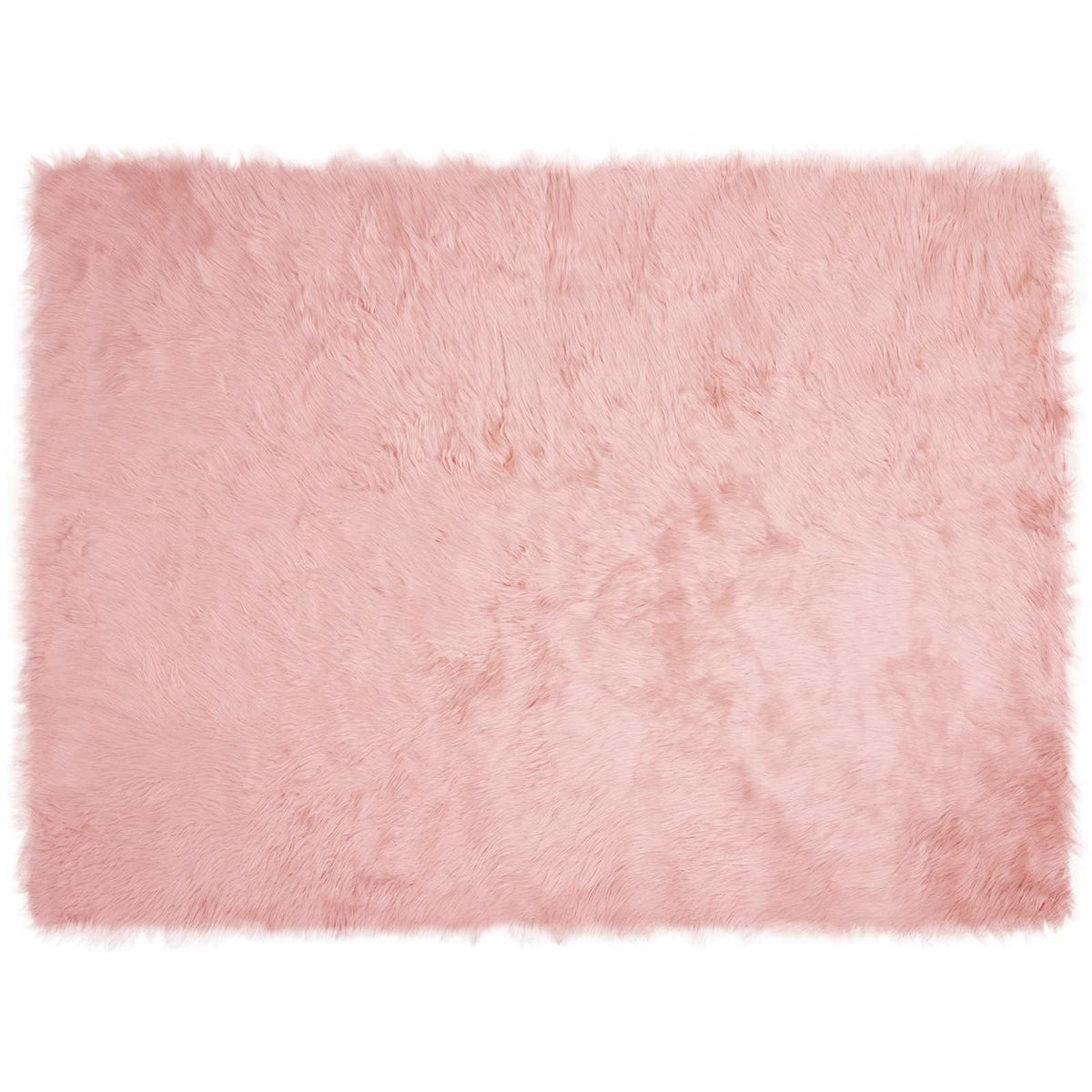 VidaXL tapis en fausse peau de mouton tafalla rose 160 x 230 cm polyester
