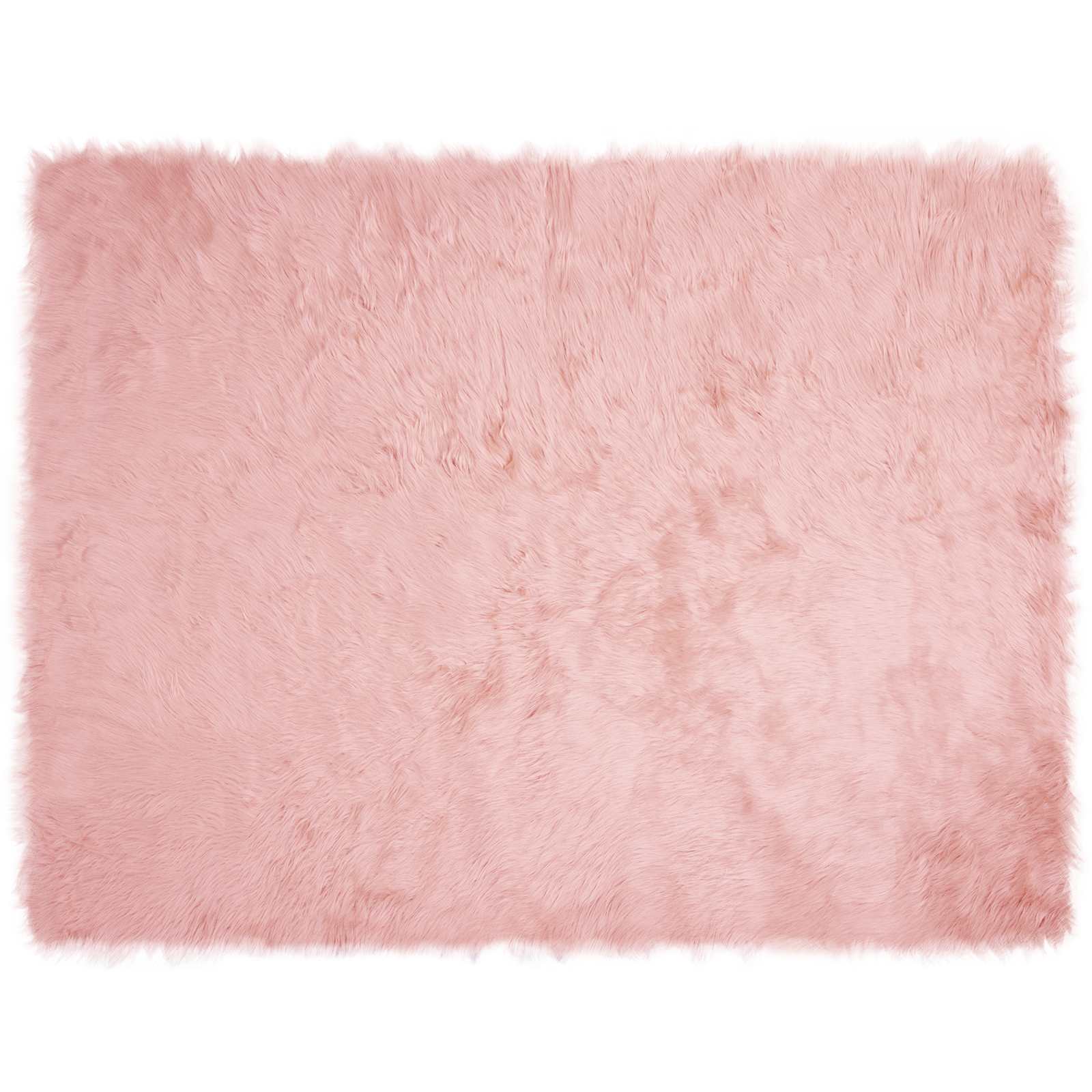 VidaXL tapis en fausse peau de mouton tafalla rose 240 x 340 cm polyester