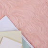 VidaXL tapis en fausse peau de mouton tafalla rose 240 x 240 cm polyester