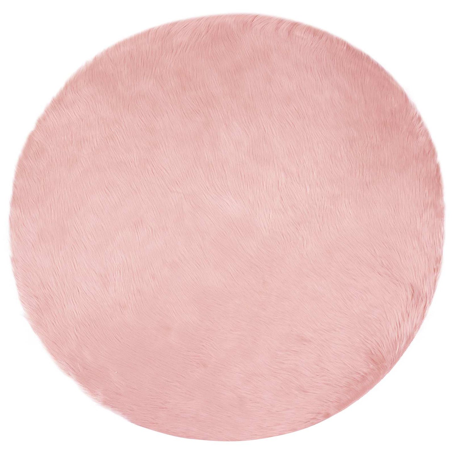 VidaXL tapis en fausse peau de mouton tafalla rose ø 80 cm polyester
