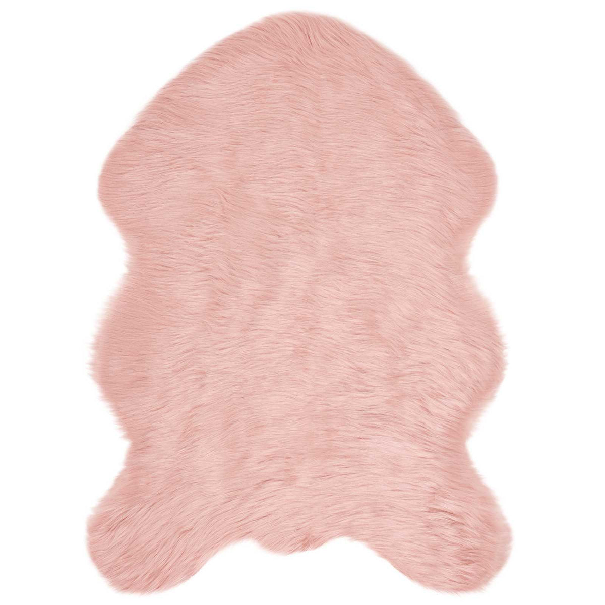 VidaXL tapis en fausse peau de mouton tafalla rose 60 x 90 cm polyester