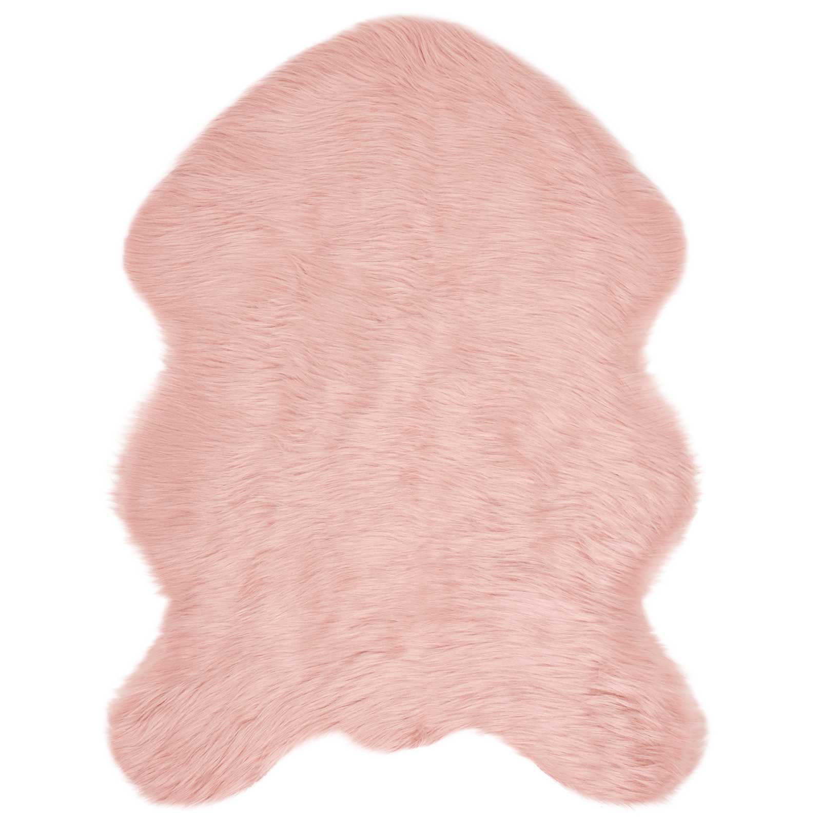 VidaXL tapis en fausse peau de mouton tafalla rose 80 x 120 cm polyester