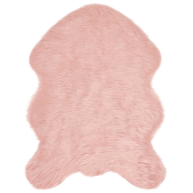 VidaXL tapis en fausse peau de mouton tafalla rose 80 x 120 cm polyester