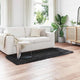 Vidaxx tapis en fausse peau de mouton tafalla noir 100 x 200 cm polyester