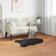 VidaXL tapis en fausse peau de mouton tafalla noir 50 x 80 cm polyester
