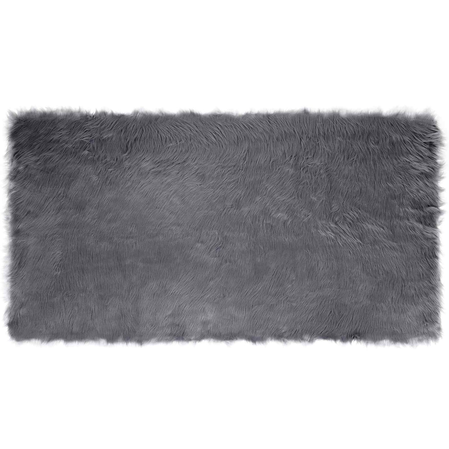 Vidaxl tapis en fausse peau de mouton tafalla anthracite 60 x 110 cm polyester